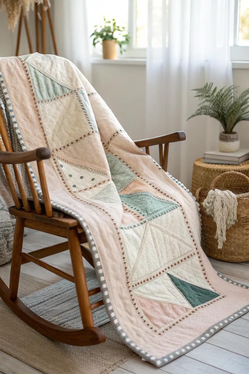 Envelop your cherished one in the warmth of a handcrafted quilted hug. #CozyCraftsmanship