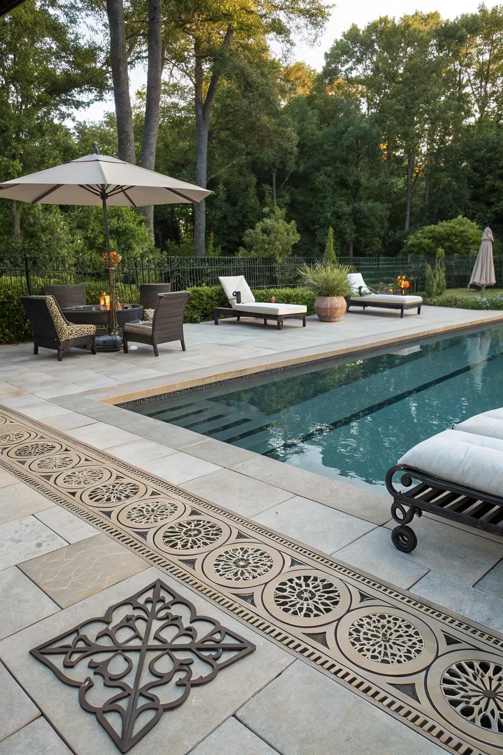 Bespoke grate patterns inject a dash of individual style into the deck.