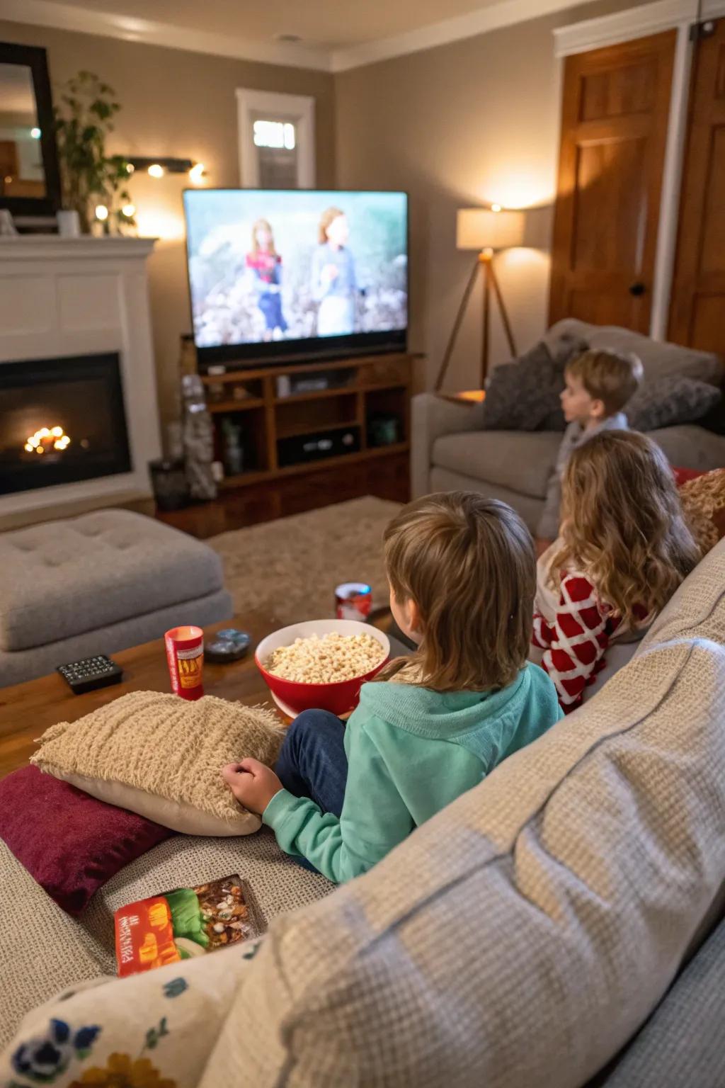 Bring the theater home with a delightful indoor film event.