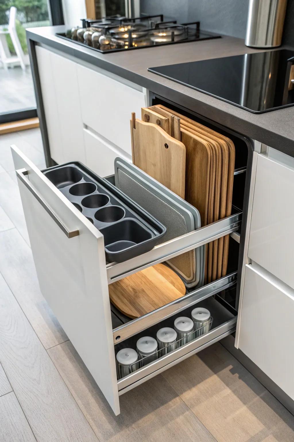 Maximize area with upright options.