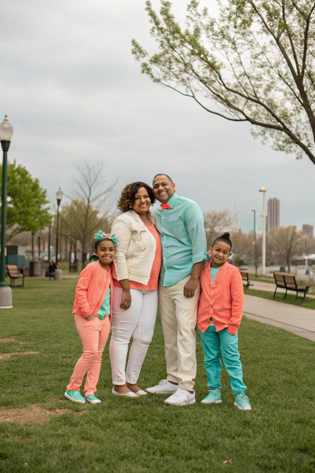 Joyful bursts of hue create a fun and dynamic composition.