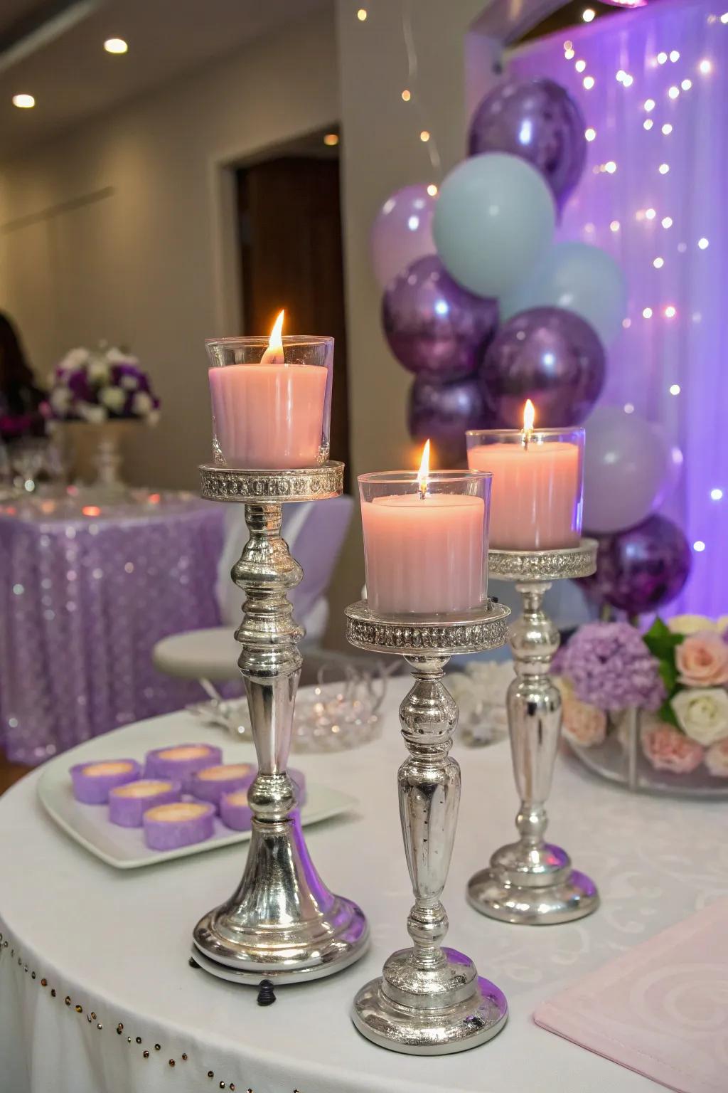 Scented lights that offer warmth and a delightful aroma to the celebration.