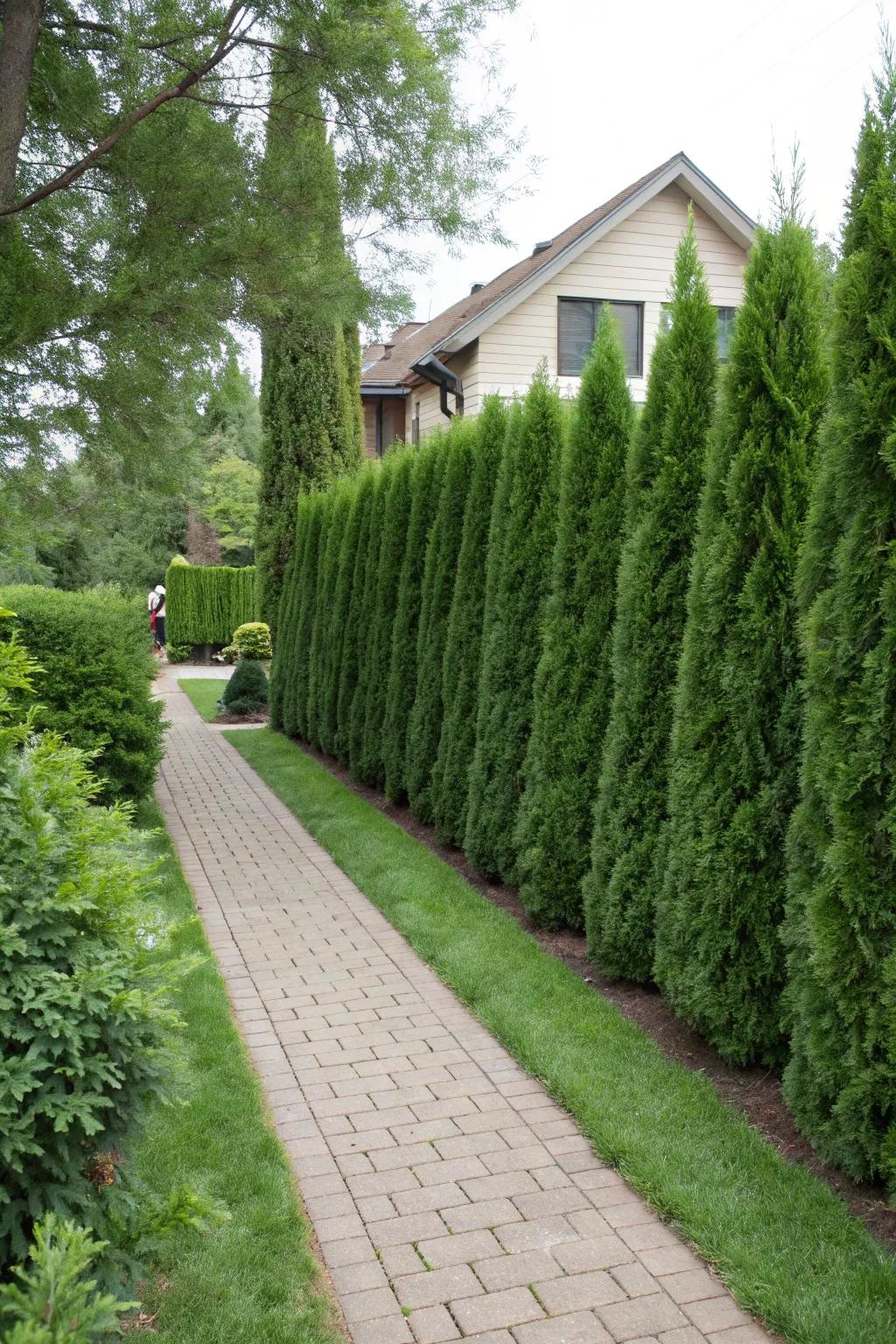 Design a natural boundary with a Skyline Sentinel living fence.