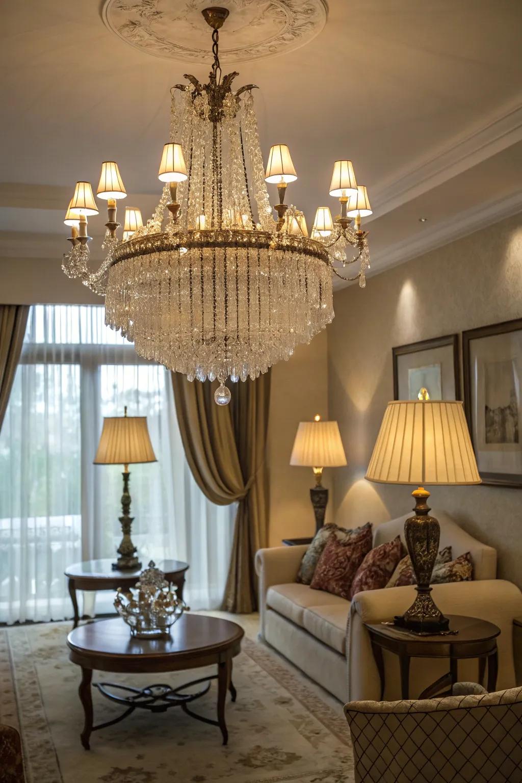 Impressive lighting adds elegance and highlights your living space’s design.