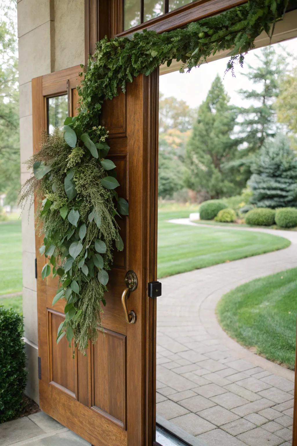 Verdant cascade introduces a revitalizing and untamed element to your entryway.