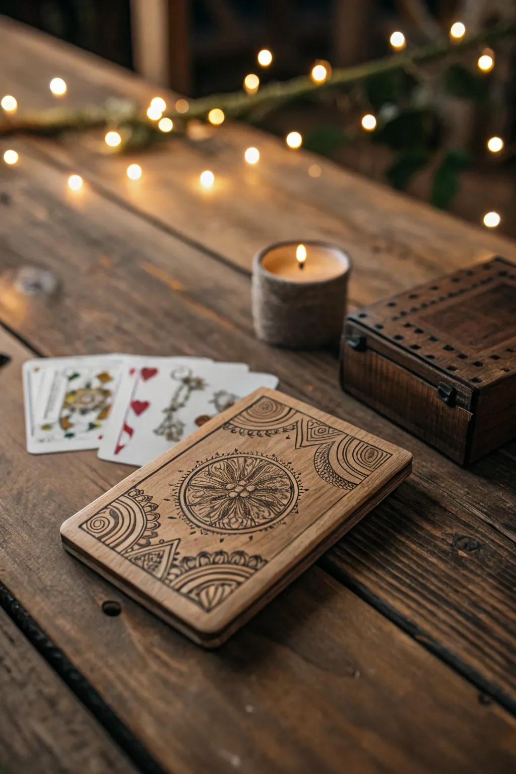 Wooden notes are enduring keepsakes for heartfelt messages.
