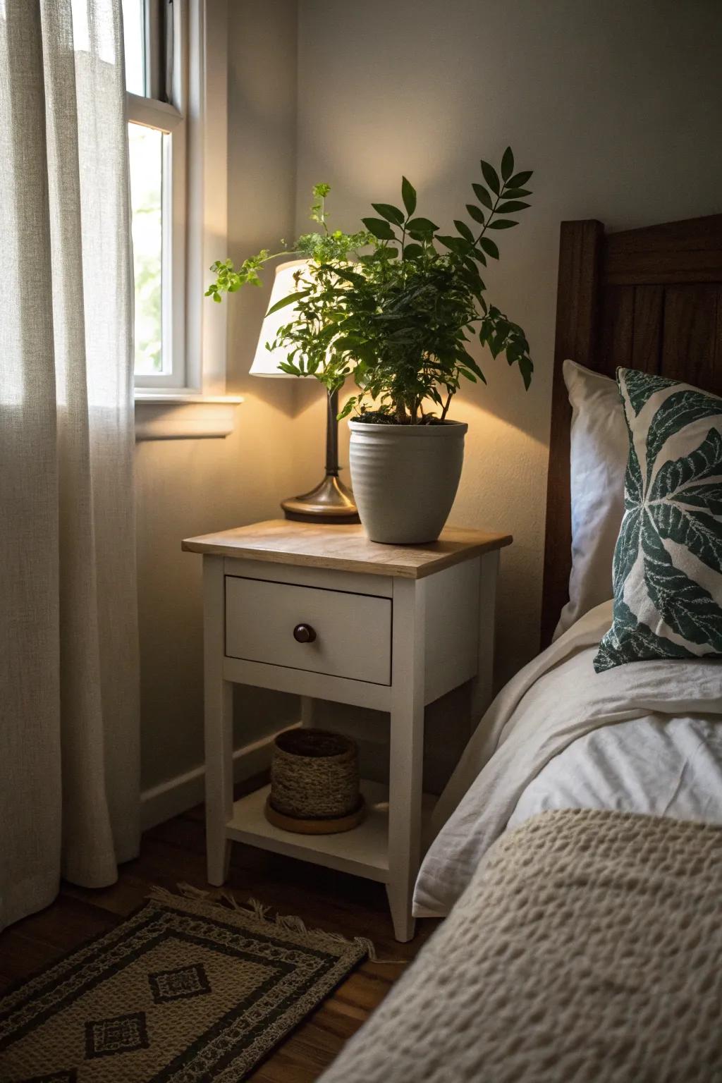 Foliage brings vibrancy and freshness.