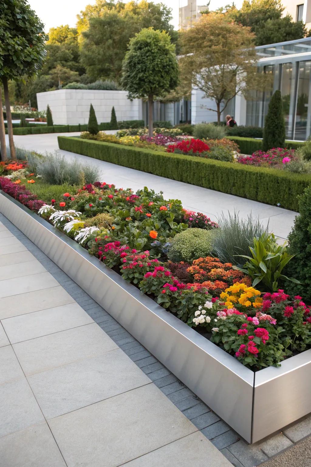 Defined edging delivers a refined finish to garden beds.