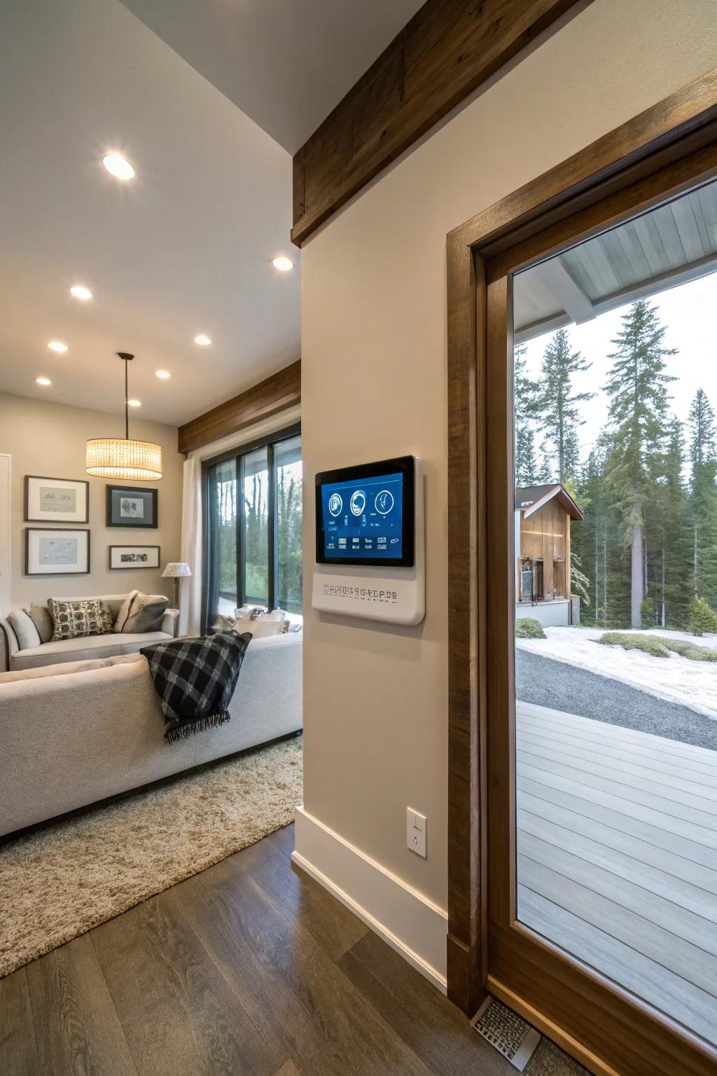 Smart technology offers a modern and convenient living experience.