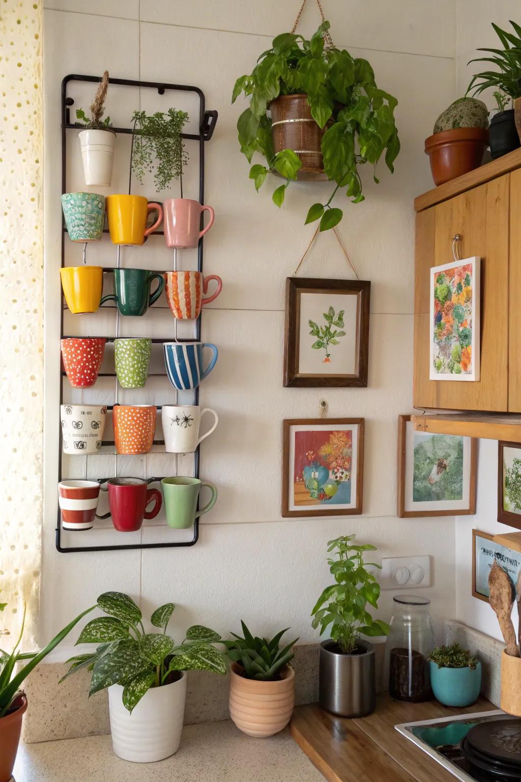 Transform your mugs into a statement piece in your kitchen.