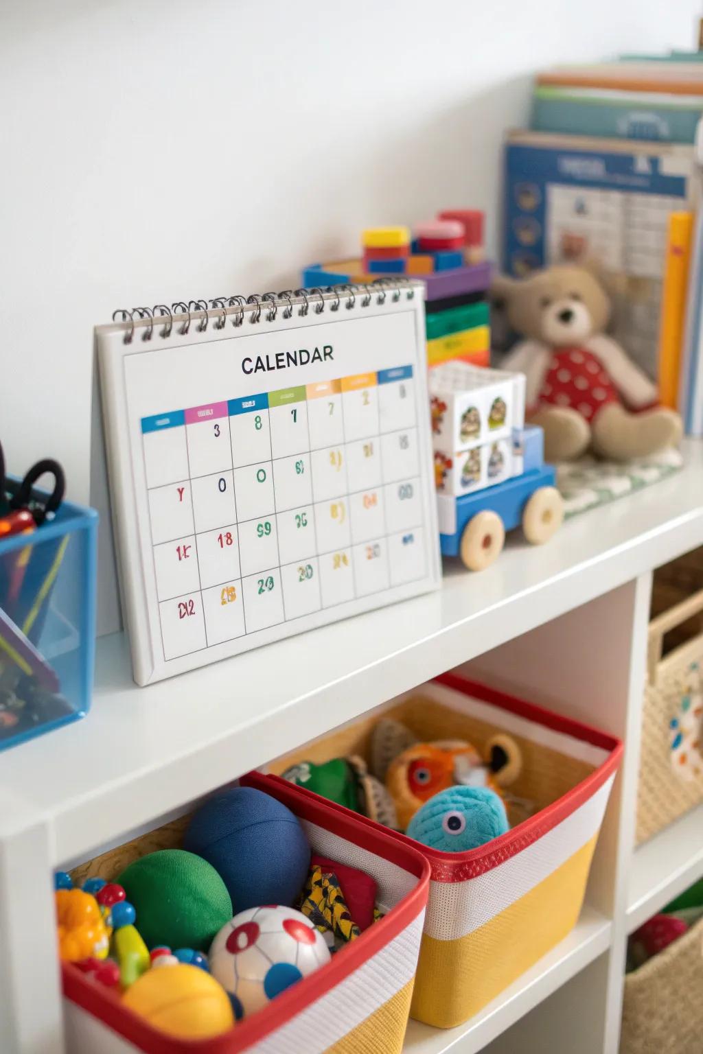 Toy rotation sustains playtime excitement.