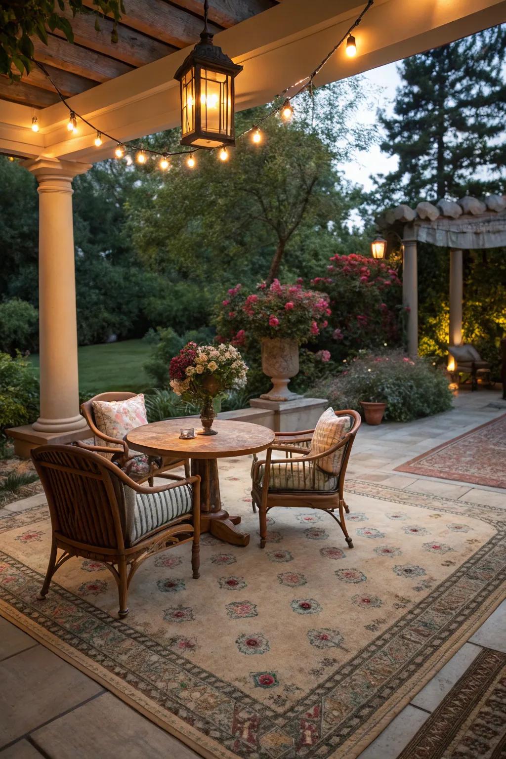 Timeless chic with retro-inspired rugs.