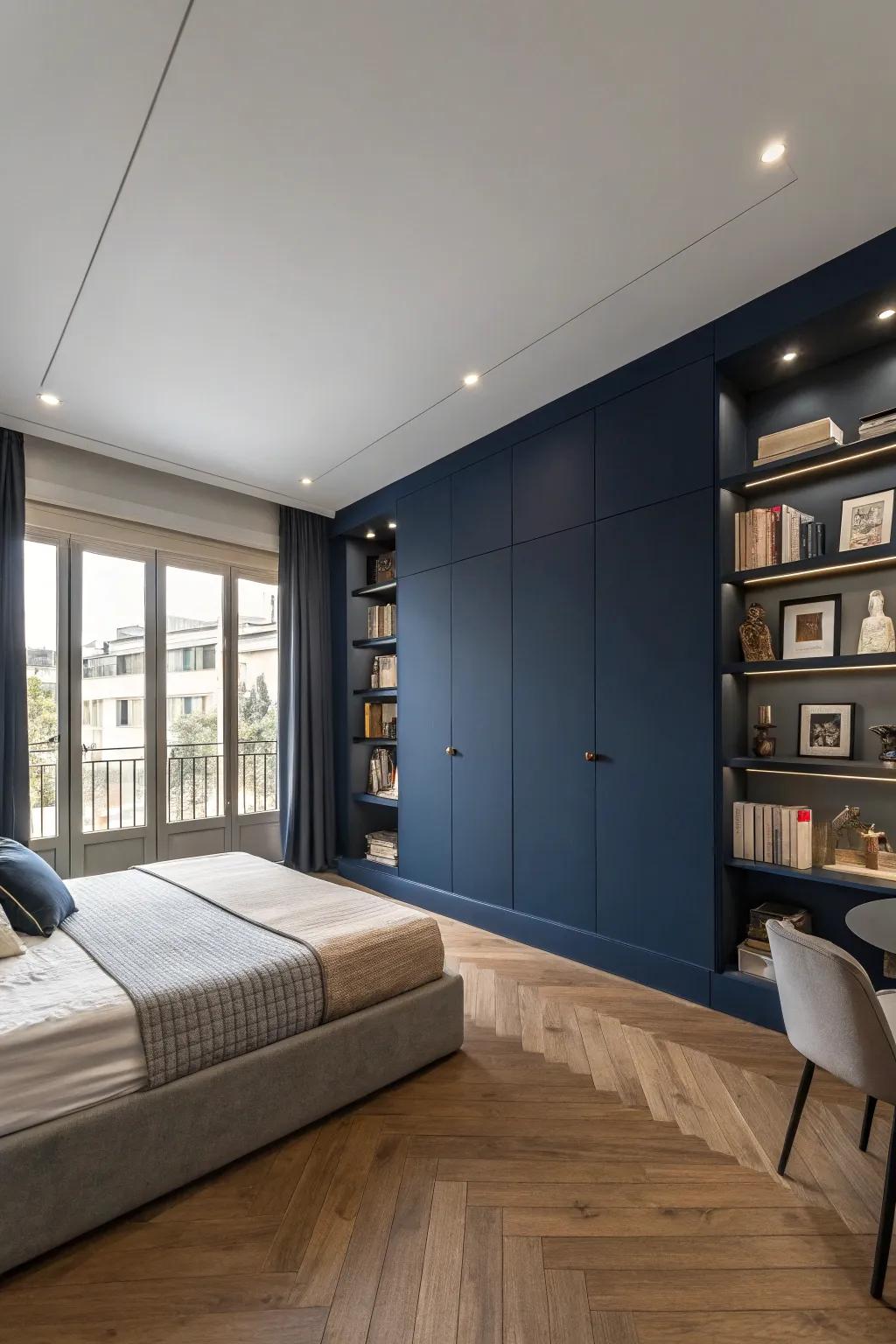 Striking uniform hues make a dramatic and modern assertion.