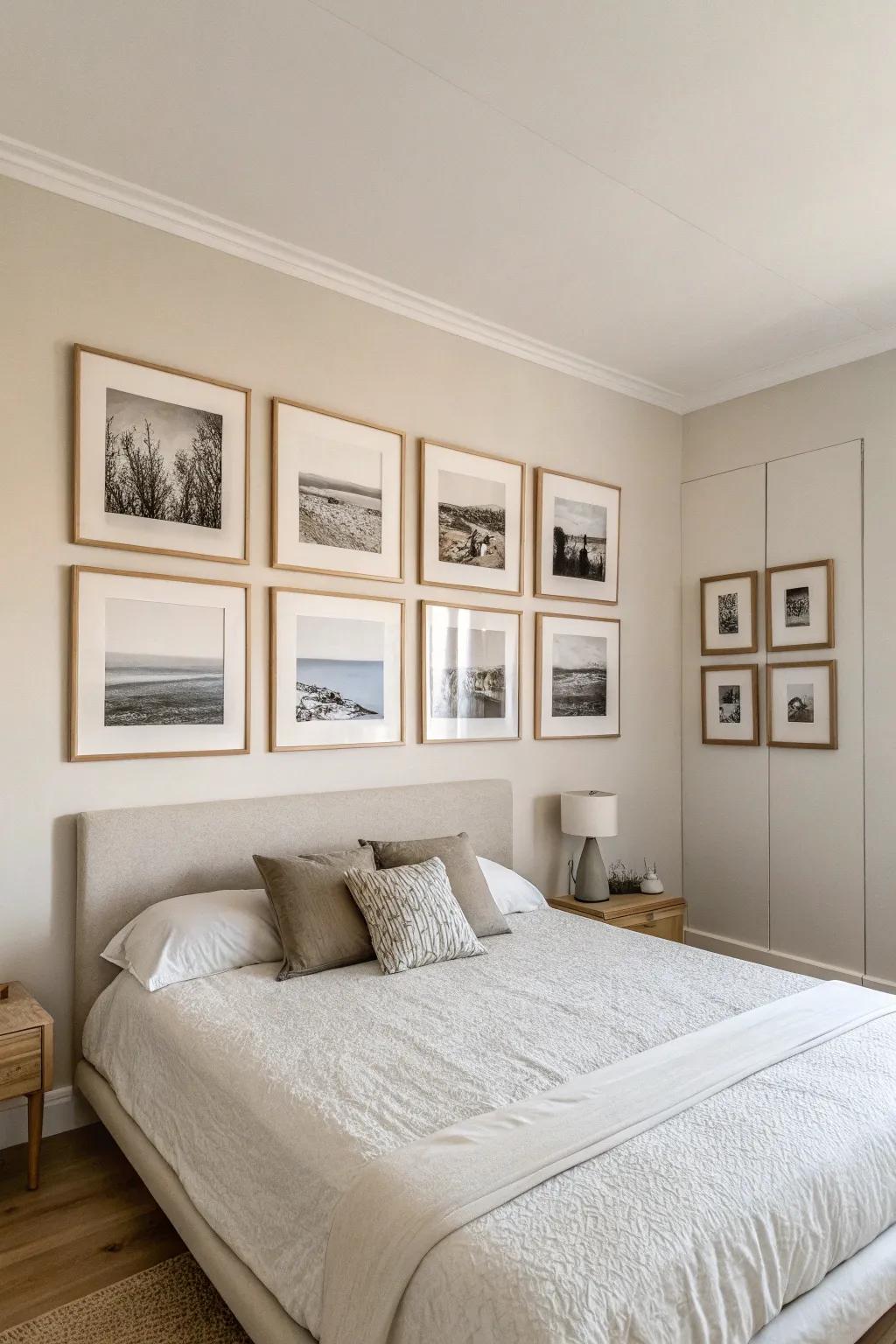 Minimalism exemplified: a handful of pivotal pieces culminate in a tranquil and poignant photographic exposition.