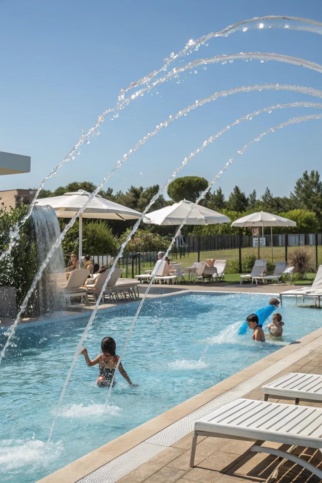 Deck jets infuse both grace and fun into your pool zone.