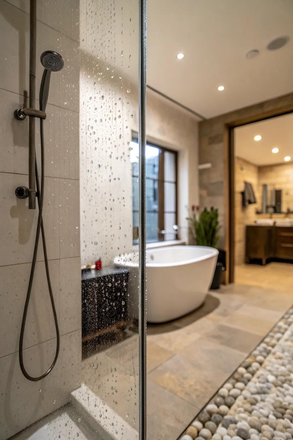 A water room design that provides a current and open sensation.