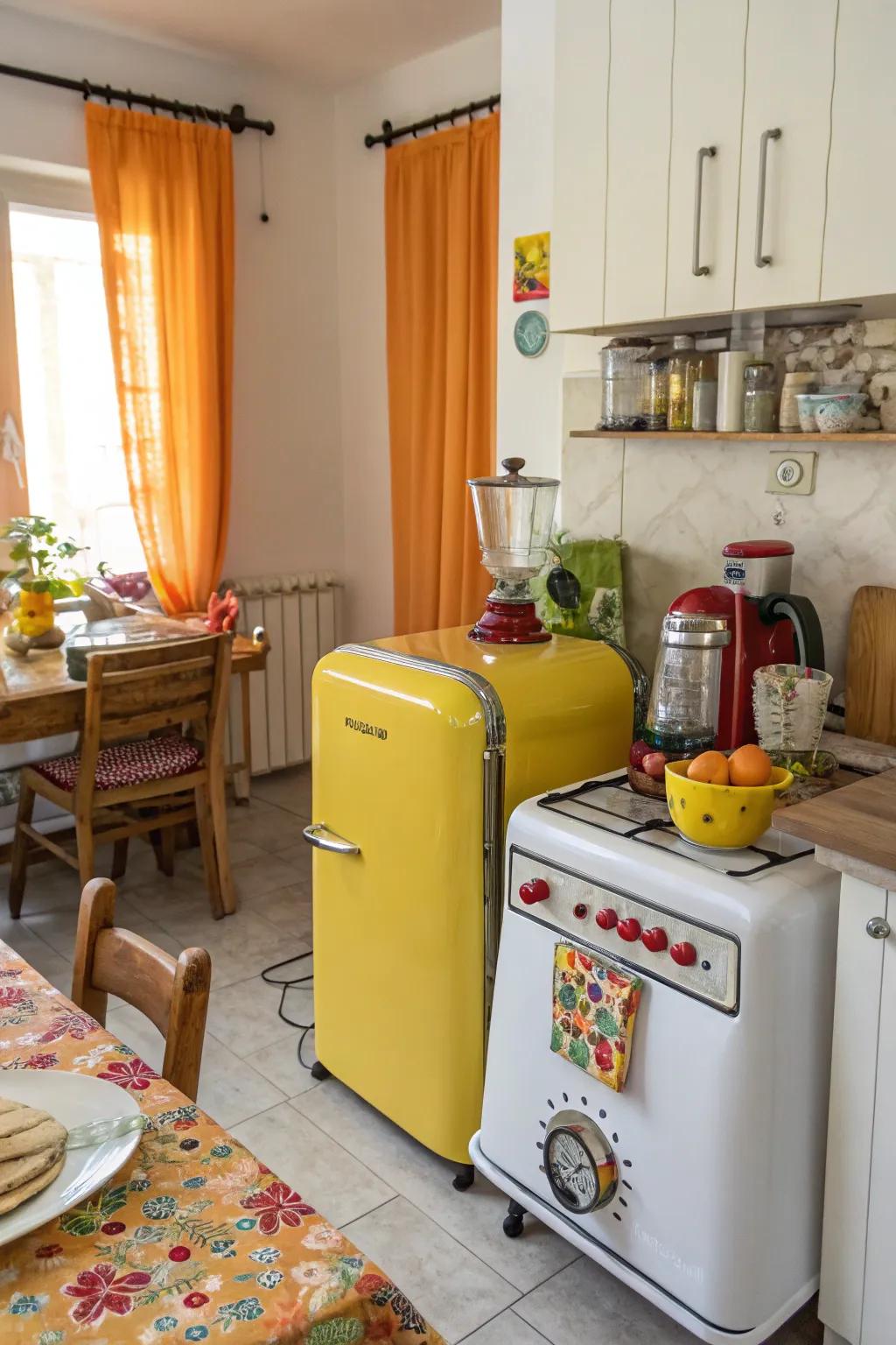 Contribute charm to your cooking area with blast-from-the-past apparatuses.