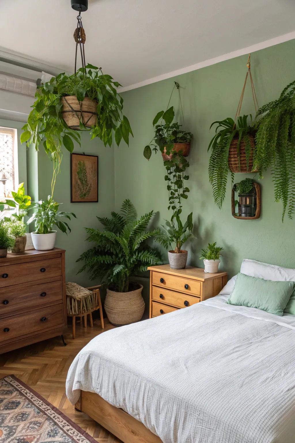 Flowers and foliage bring freshness and life.