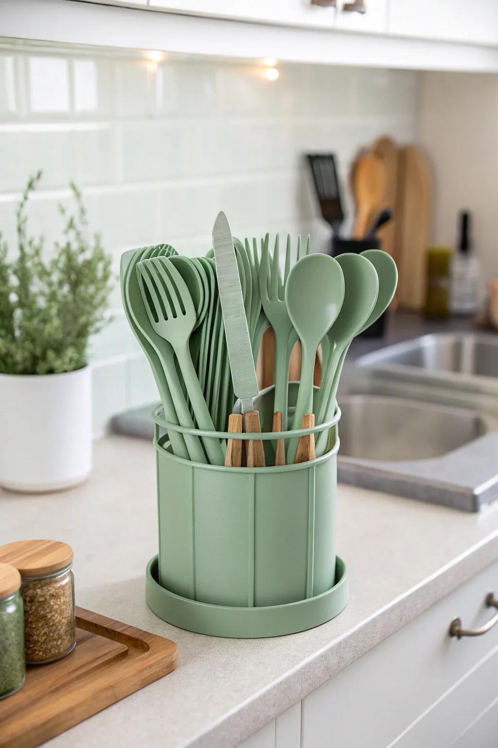 Sage cooking tools blend functionality and kitchen style.