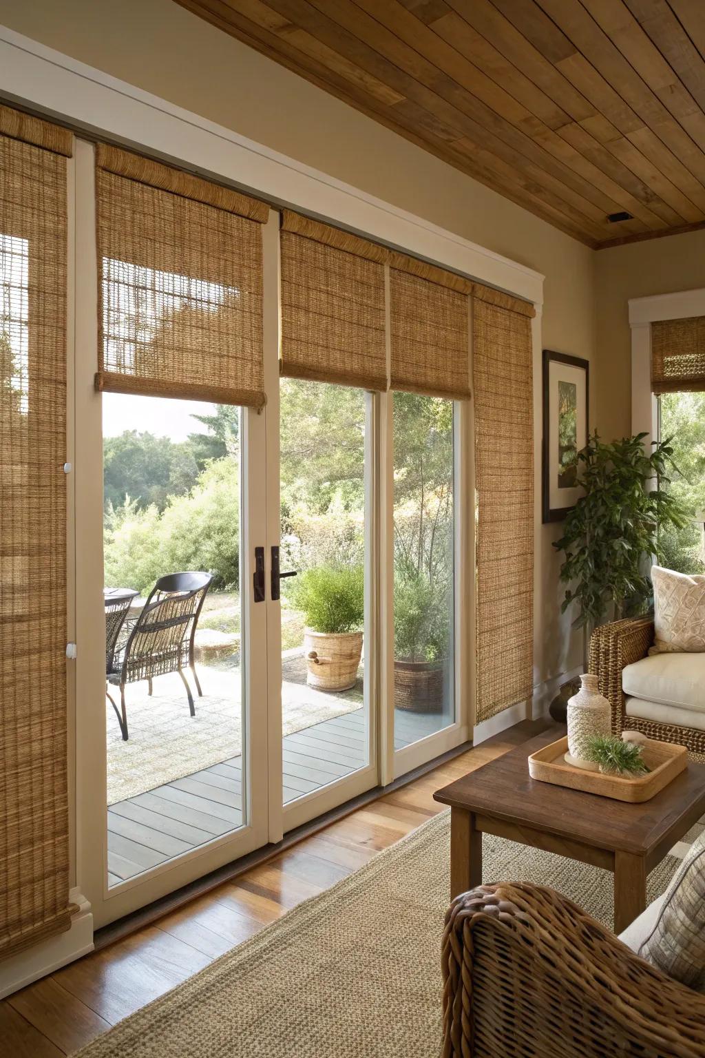 Weave textile shades offer tactile dimension and individuality.