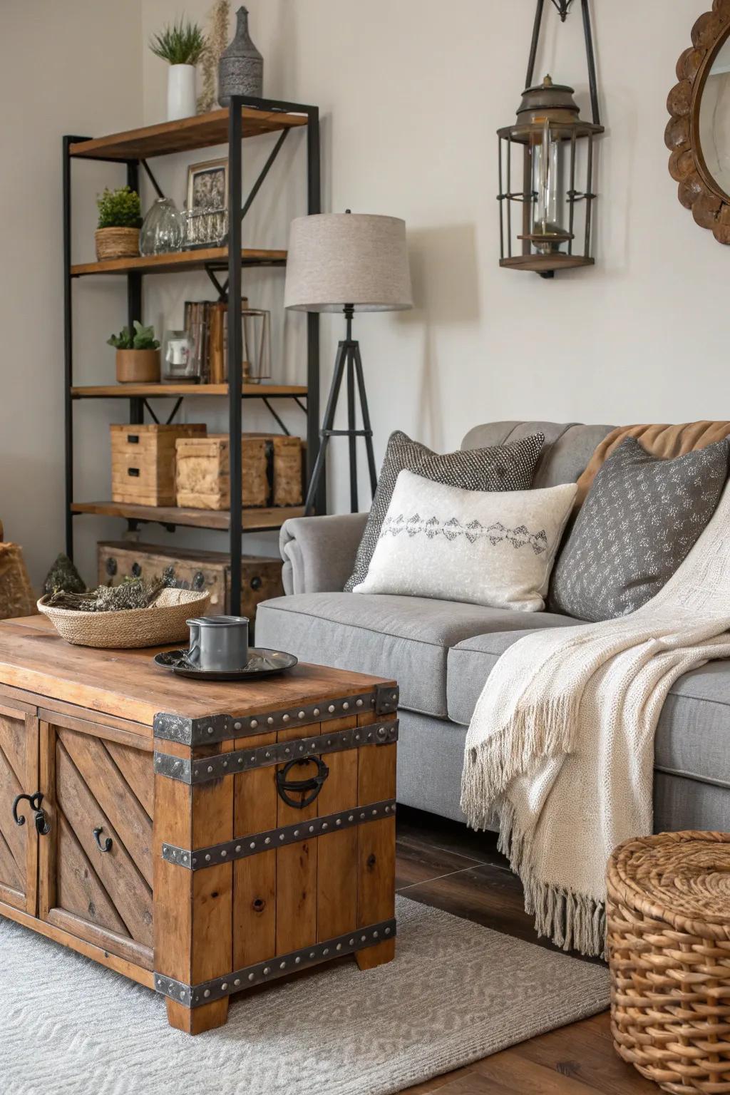 Layered textures evoke depth and visual interest.