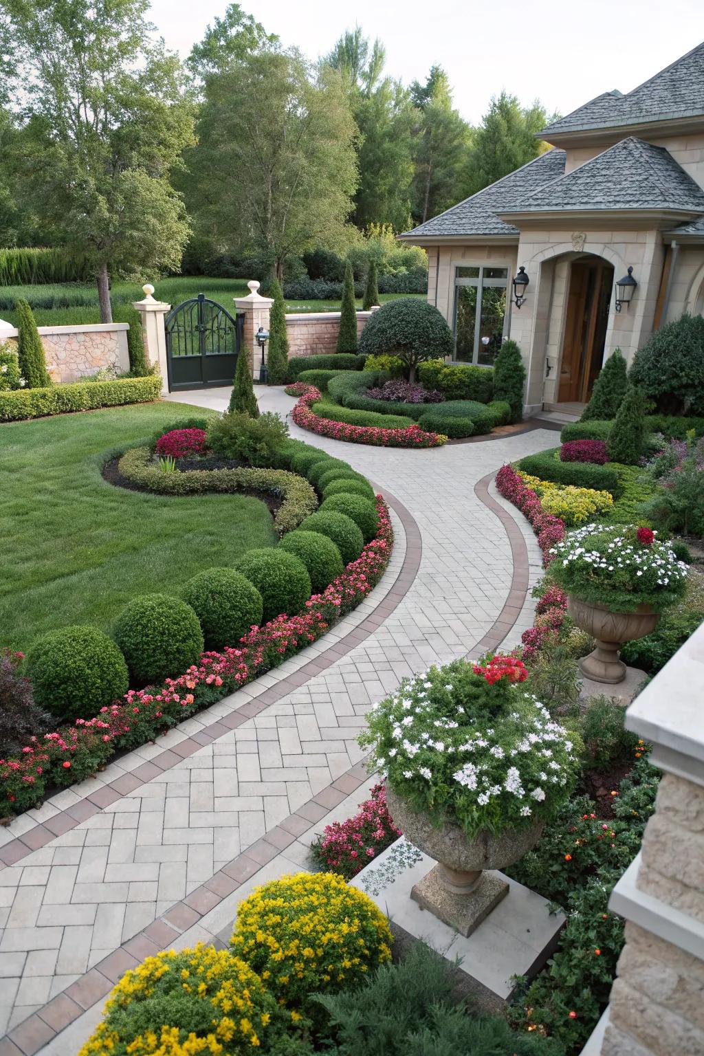 A balanced layout creating harmony in the garden.
