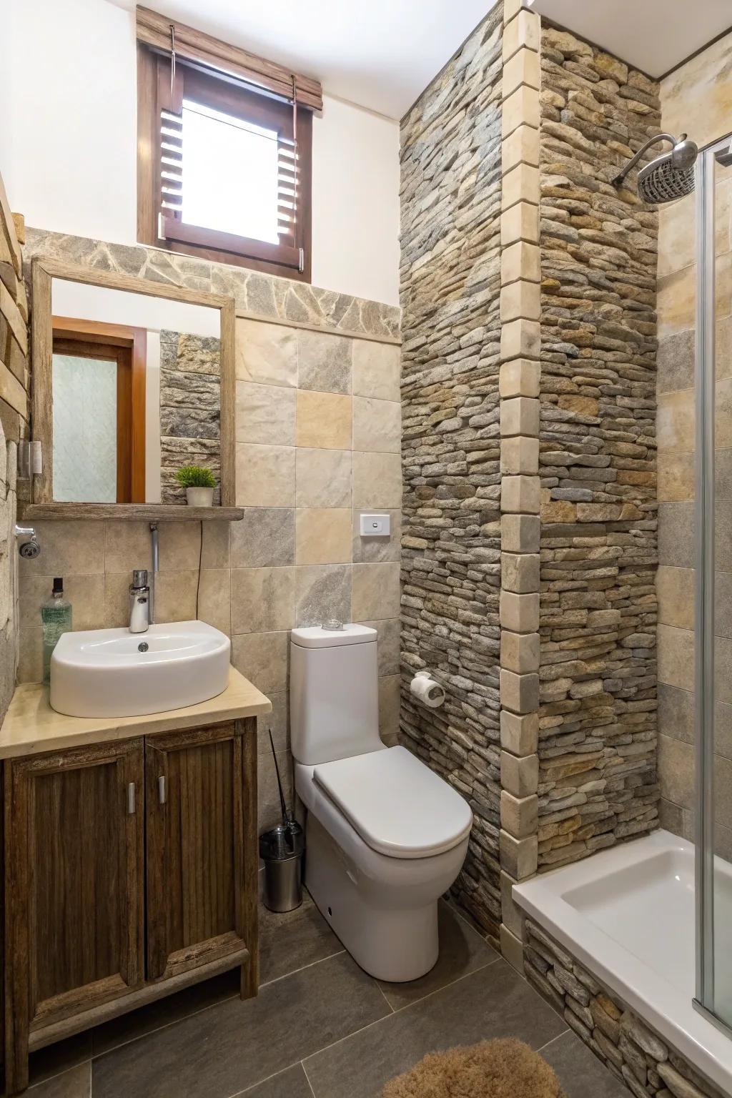 Optimize small spaces with inventive stone designs.