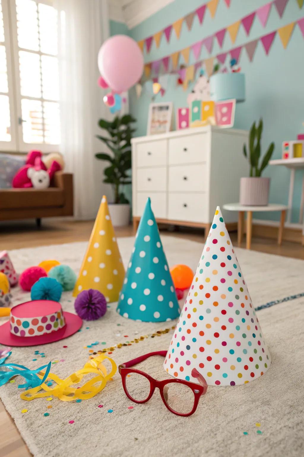 Delightful themed accessories bring a playful atmosphere to the event.