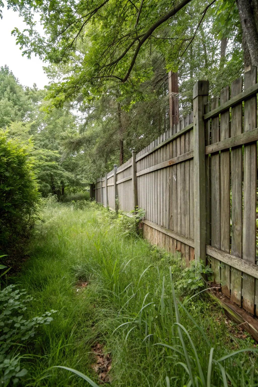 Dense slats offer the perfect privacy solution.