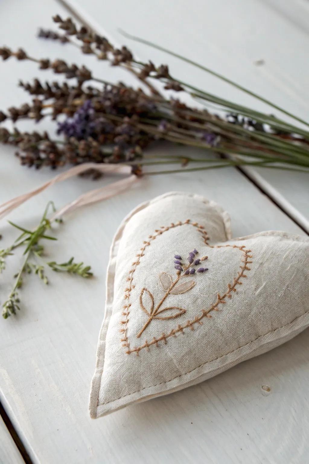 Accept simplicity and innate beauty with these handcrafted heart pouches, perfect for adding a dash of scented elegance to your storage areas.