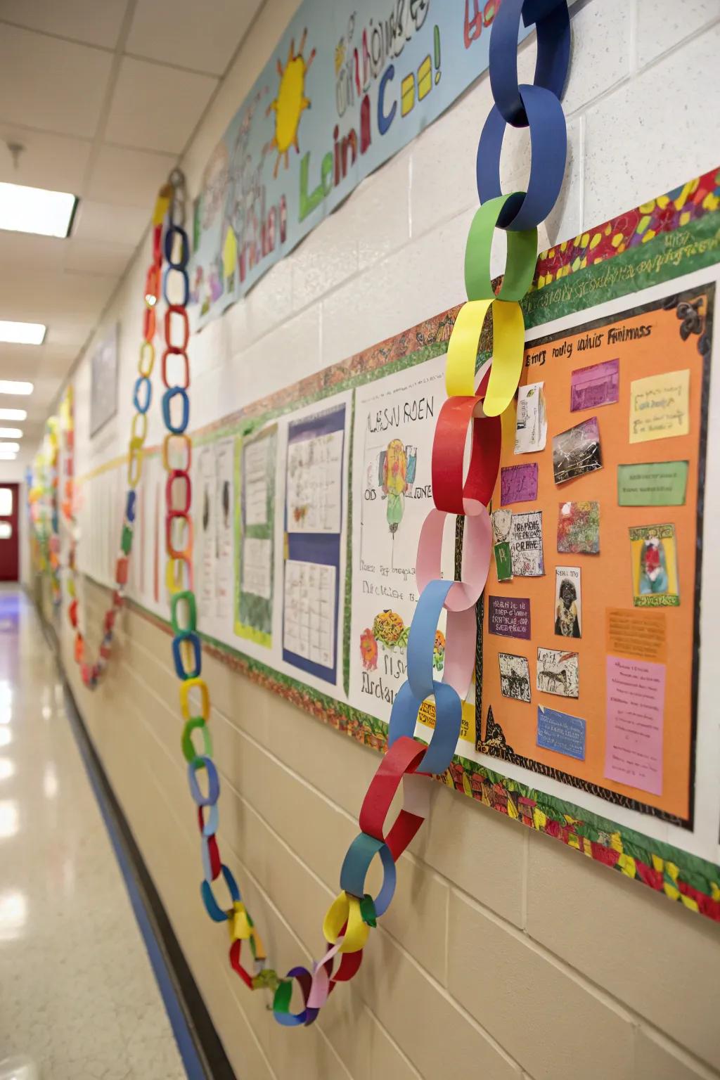 An Affection Nexus display presenting a decorative paper loop.