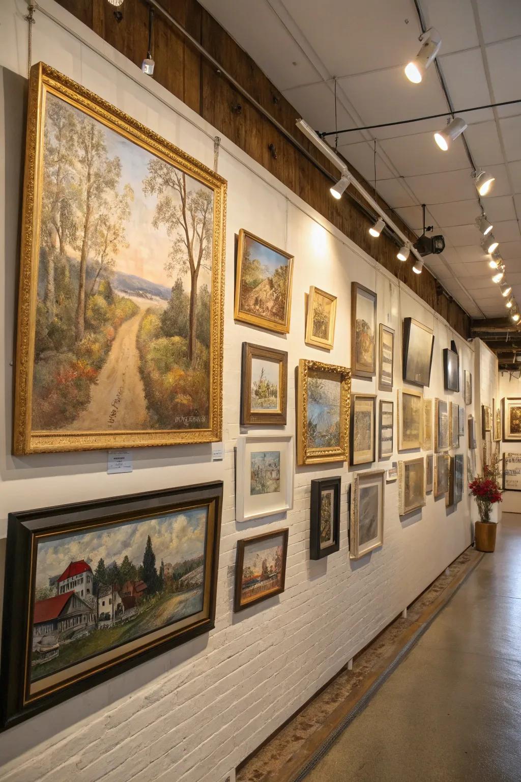 Gallery walls create an exciting, visual narrative.
