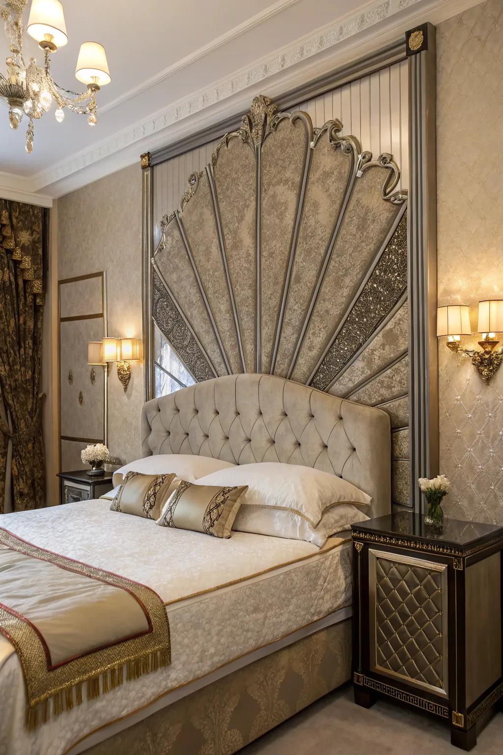 Art Deco details inject daring style and opulent touches.