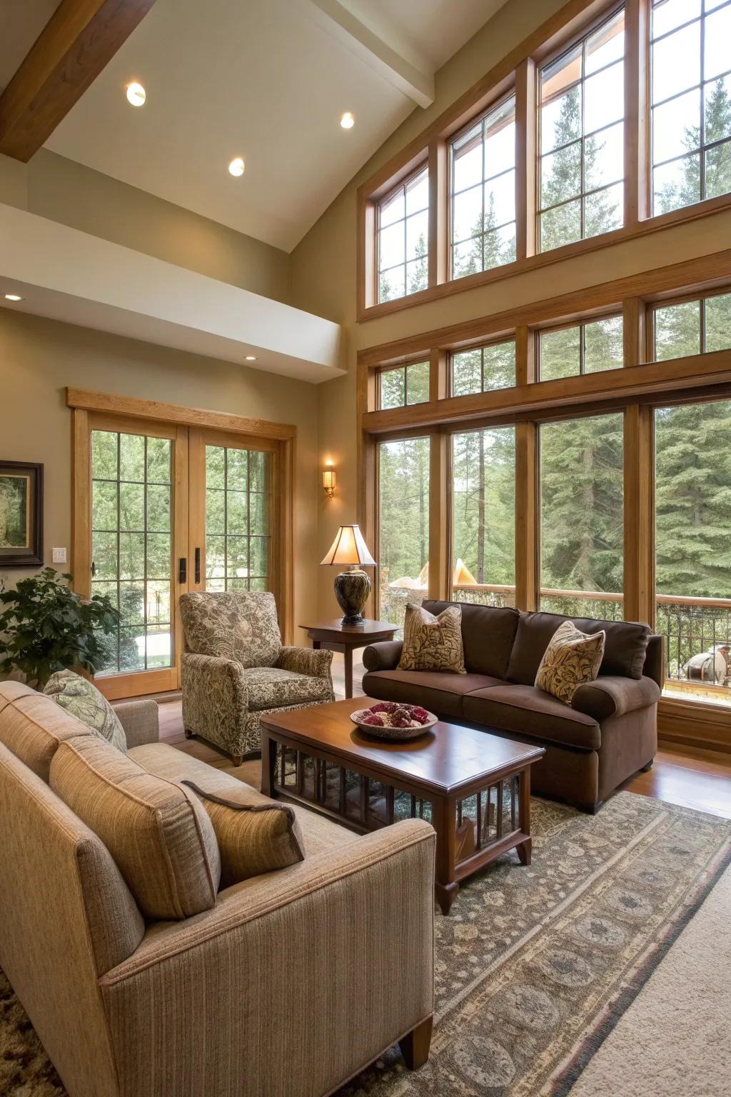 An open area arrangement encourages chat and social interaction.