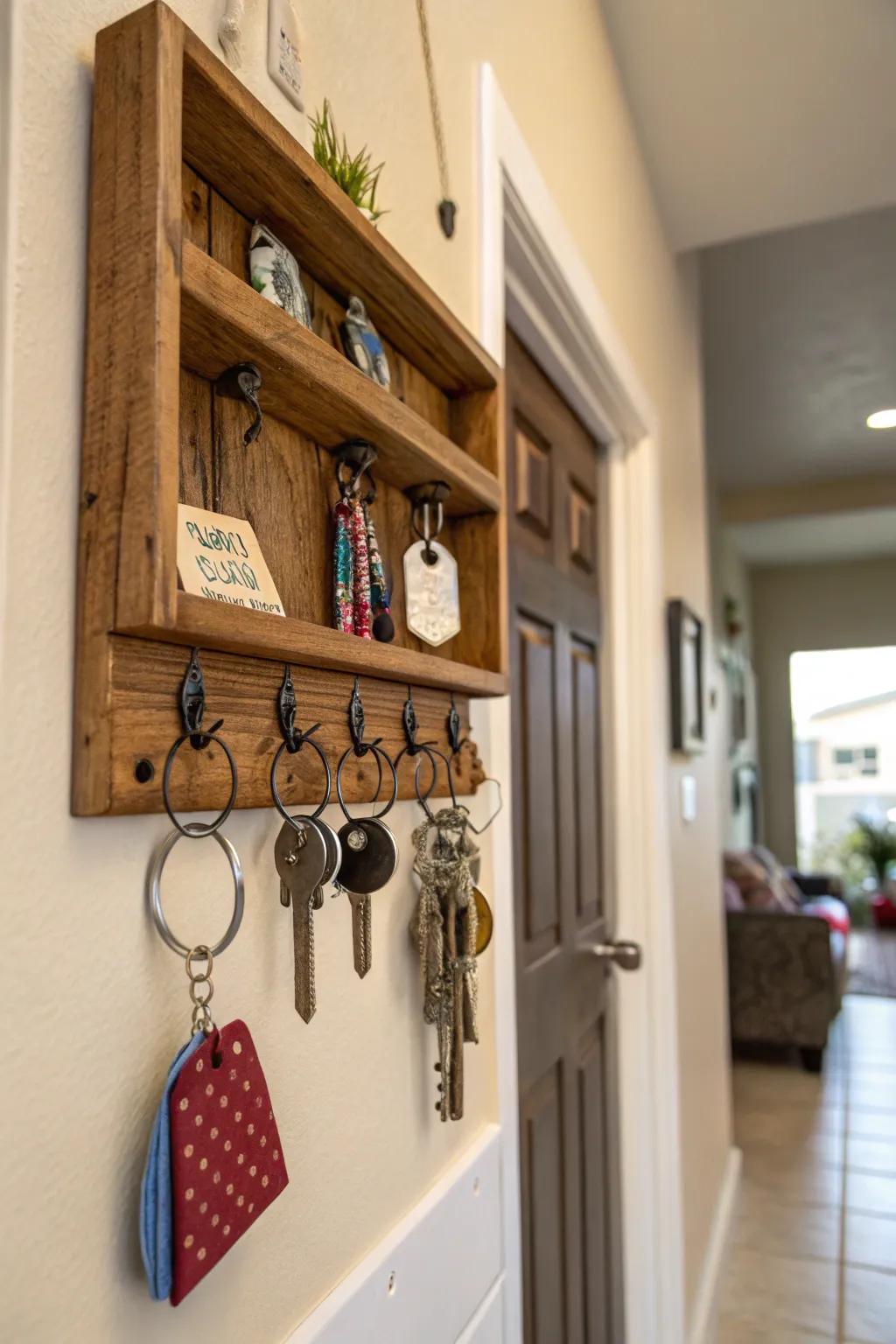 Timber key guardians ensure your essentials remain readily accessible.