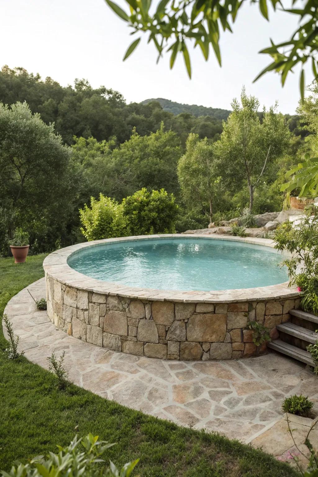 Stone milled dust delivers a potent and enduring pool base.