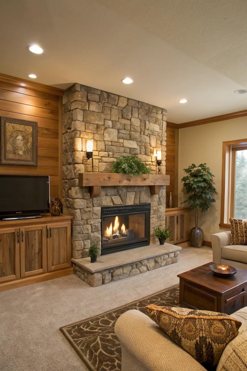 Organic components establish a calm, nature-inspired atmosphere.