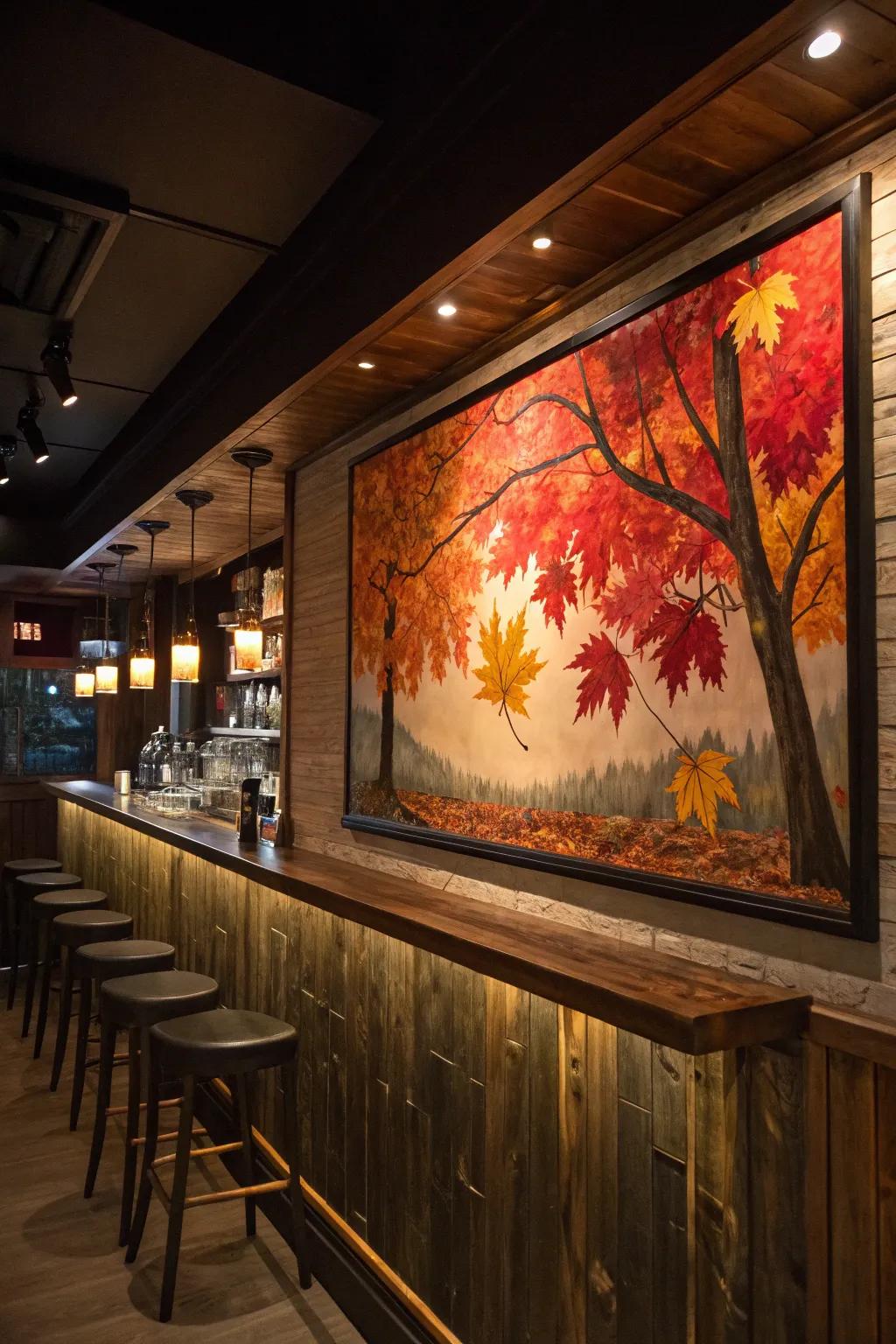 Seasonal art keeps your bar energetic and consistently new.