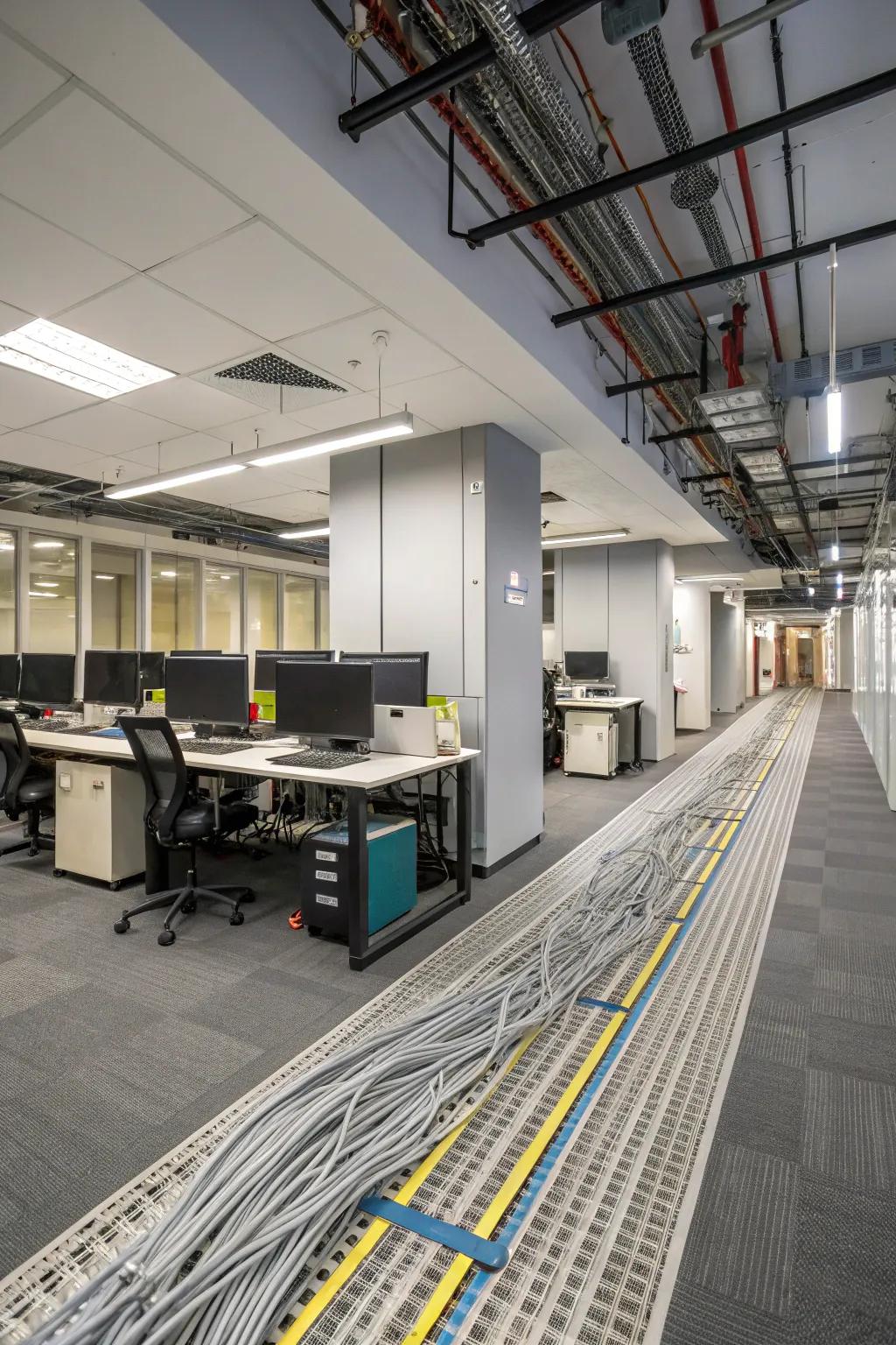 Seamless tech integration ensures a modern and tidy workspace.