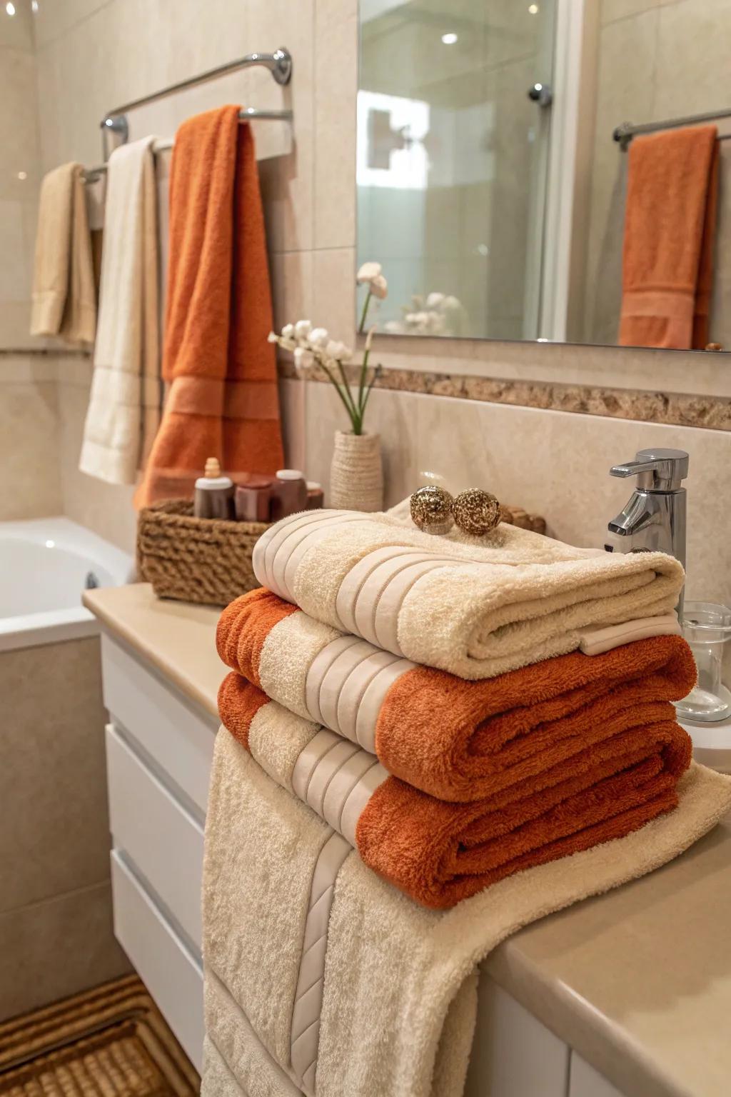 Sunset and sand cloths provide warmth and comfort.