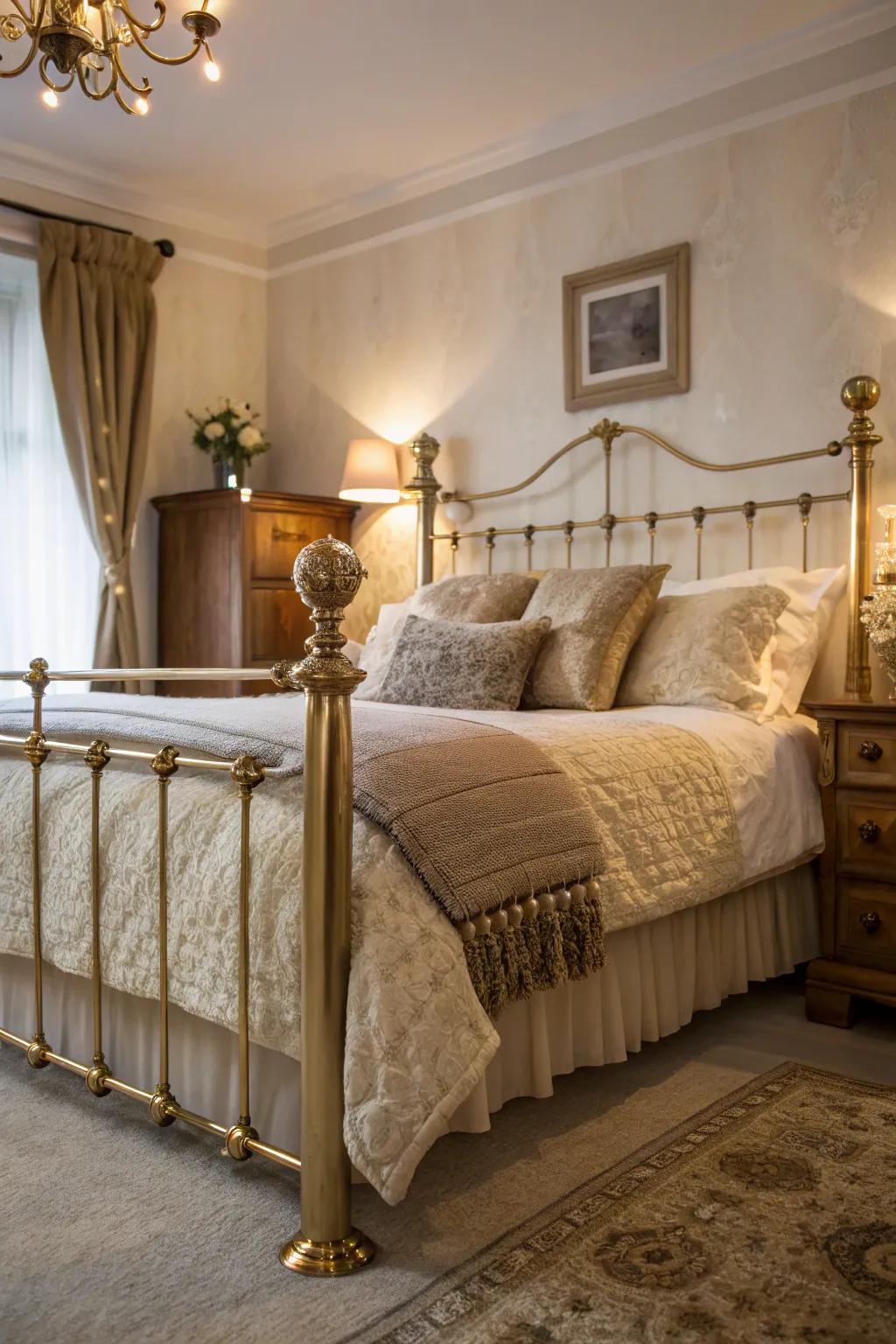 Metallic finishes bring a clamor of allure.