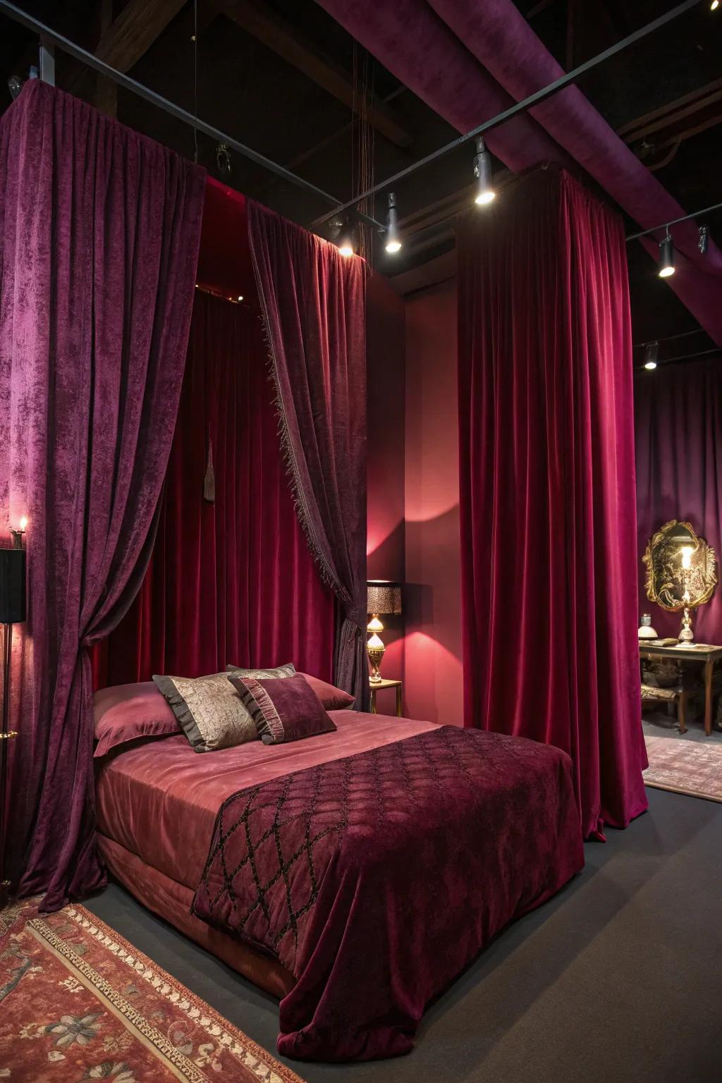 Add opulence with rich jewel tones.
