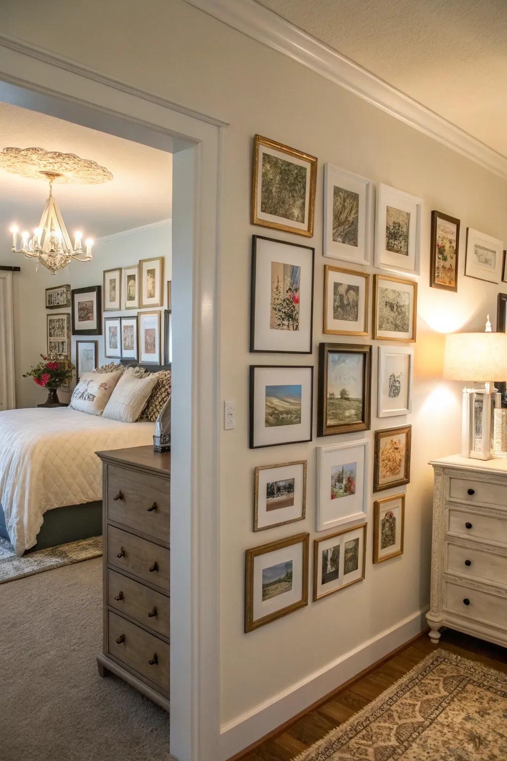 A gallery exhibition adds depth and intrigue to any spot.