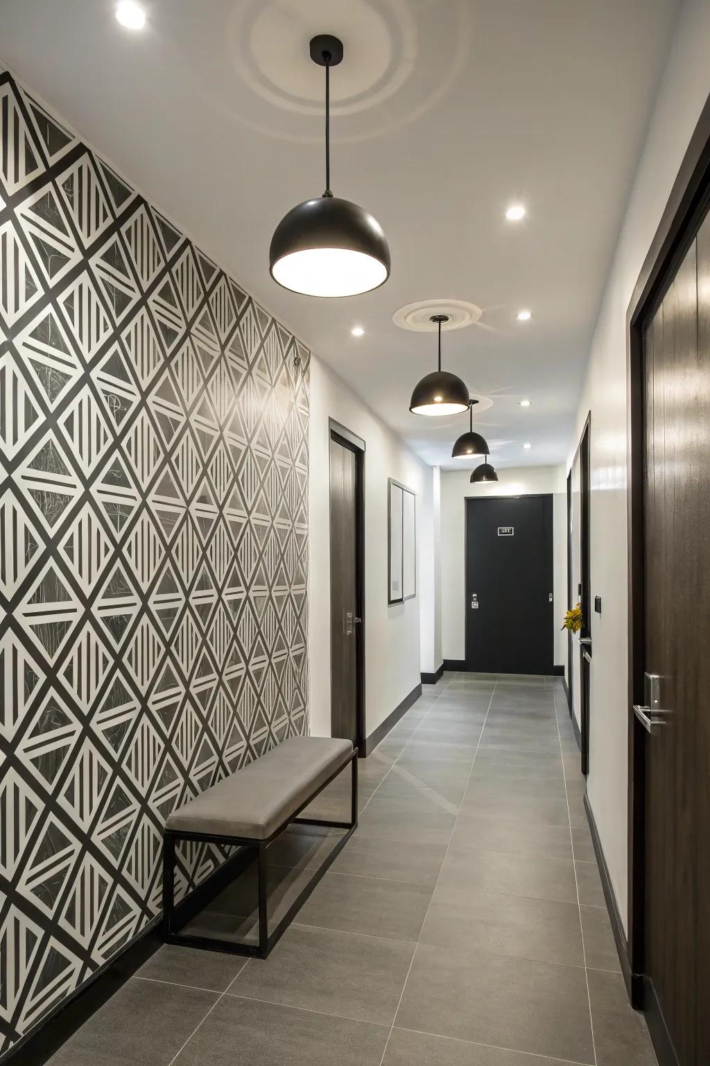 Geometric figures infuse a playful and contemporary impression to your design.