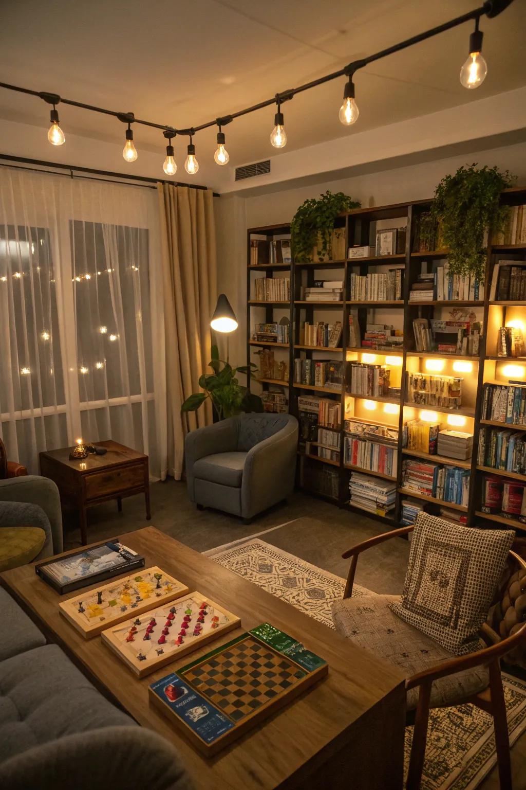 Illumination establishes the disposition; modify it to correspond with the game or gathering.