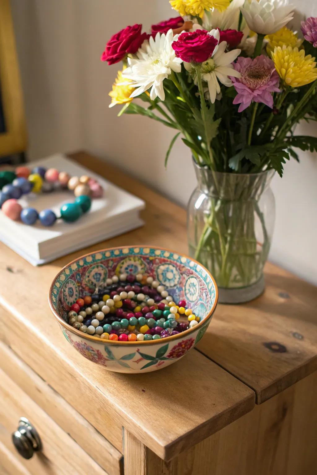 Rosaries can be both a spiritual tool and a decorative element.