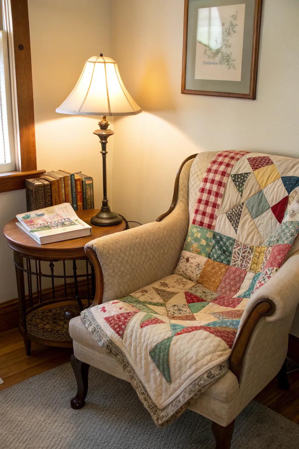 Vintage materials can incorporate a hint of nostalgia.