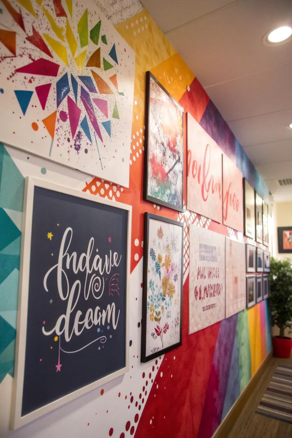 Posters showing personality and adding inspiration to the space.