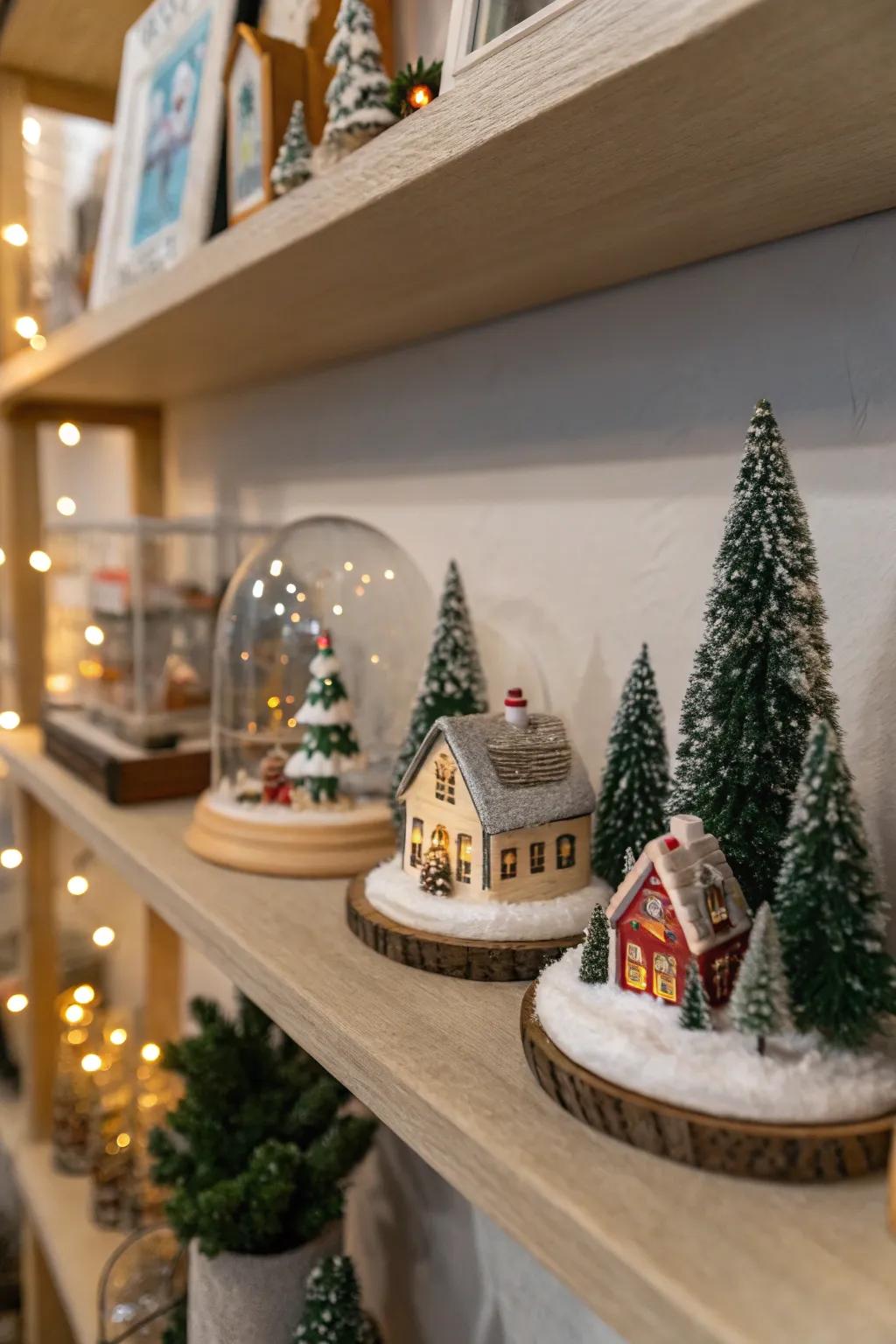 Charming holiday vignettes bring fantasy and joy to your decor.