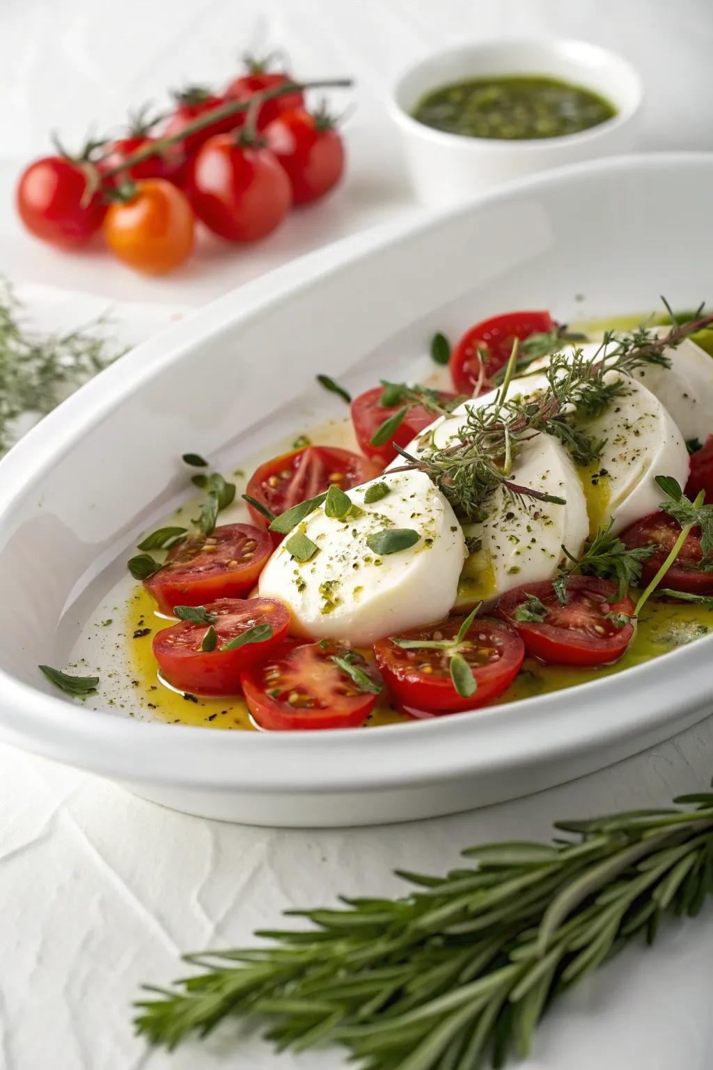 Experience class with an herb-kissed cold plate.